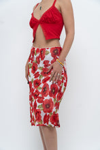 Load image into Gallery viewer, Vintage x Red Poppy Patterned Midi Skirt (S-L)