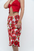 Load image into Gallery viewer, Vintage x Red Poppy Patterned Midi Skirt (S-L)
