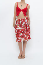 Load image into Gallery viewer, Vintage x Red Poppy Patterned Midi Skirt (S-L)