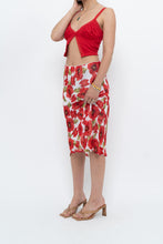 Load image into Gallery viewer, Vintage x Red Poppy Patterned Midi Skirt (S-L)