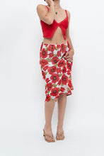 Load image into Gallery viewer, Vintage x Red Poppy Patterned Midi Skirt (S-L)