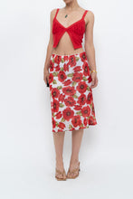 Load image into Gallery viewer, Vintage x Red Poppy Patterned Midi Skirt (S-L)