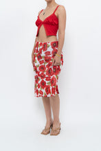 Load image into Gallery viewer, Vintage x Red Poppy Patterned Midi Skirt (S-L)