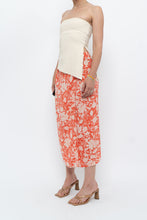 Load image into Gallery viewer, ETRO x Orange Floral Silk Midi Skirt (XS, S)