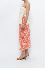 Load image into Gallery viewer, ETRO x Orange Floral Silk Midi Skirt (XS, S)