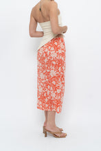 Load image into Gallery viewer, ETRO x Orange Floral Silk Midi Skirt (XS, S)