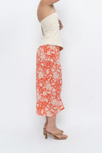 Load image into Gallery viewer, ETRO x Orange Floral Silk Midi Skirt (XS, S)