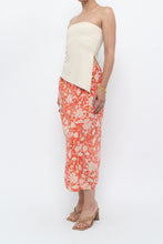 Load image into Gallery viewer, ETRO x Orange Floral Silk Midi Skirt (XS, S)