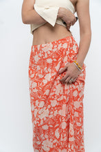 Load image into Gallery viewer, ETRO x Orange Floral Silk Midi Skirt (XS, S)