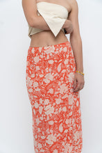 Load image into Gallery viewer, ETRO x Orange Floral Silk Midi Skirt (XS, S)
