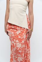 Load image into Gallery viewer, ETRO x Orange Floral Silk Midi Skirt (XS, S)