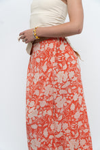 Load image into Gallery viewer, ETRO x Orange Floral Silk Midi Skirt (XS, S)