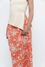 Load image into Gallery viewer, ETRO x Orange Floral Silk Midi Skirt (XS, S)