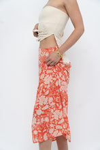 Load image into Gallery viewer, ETRO x Orange Floral Silk Midi Skirt (XS, S)