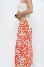 Load image into Gallery viewer, ETRO x Orange Floral Silk Midi Skirt (XS, S)