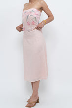 Load image into Gallery viewer, Vintage x Baby Pink Ramie Midi Skirt (L-XL)
