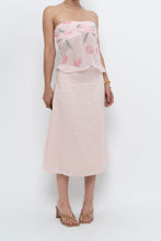 Load image into Gallery viewer, Vintage x Baby Pink Ramie Midi Skirt (L-XL)