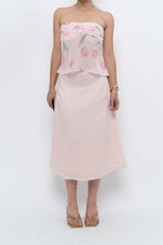 Load image into Gallery viewer, Vintage x Baby Pink Ramie Midi Skirt (L-XL)