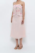 Load image into Gallery viewer, Vintage x Baby Pink Ramie Midi Skirt (L-XL)