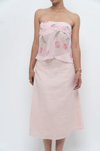 Load image into Gallery viewer, Vintage x Baby Pink Ramie Midi Skirt (L-XL)