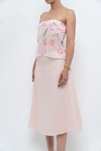 Load image into Gallery viewer, Vintage x Baby Pink Ramie Midi Skirt (L-XL)