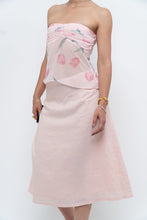Load image into Gallery viewer, Vintage x Baby Pink Ramie Midi Skirt (L-XL)