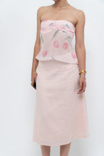 Load image into Gallery viewer, Vintage x Baby Pink Ramie Midi Skirt (L-XL)