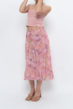 Load image into Gallery viewer, Vintage x Made in India x Pink Floral Midi Skirt (S-L)