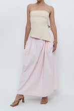 Load image into Gallery viewer, Vintage x Made in Hong Kong x POLO RALPH LAUREN Baby Pink Cotton Maxi Skirt (XS-M)