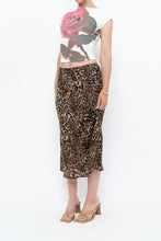 Load image into Gallery viewer, Vintage x Made in Canada x Leopard Print Flowy Midi Skirt (M-XL)