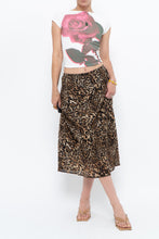 Load image into Gallery viewer, Vintage x Made in Canada x Leopard Print Flowy Midi Skirt (M-XL)