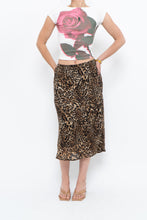 Load image into Gallery viewer, Vintage x Made in Canada x Leopard Print Flowy Midi Skirt (M-XL)