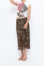 Load image into Gallery viewer, Vintage x Made in Canada x Leopard Print Flowy Midi Skirt (M-XL)