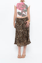 Load image into Gallery viewer, Vintage x Made in Canada x Leopard Print Flowy Midi Skirt (M-XL)