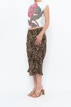 Load image into Gallery viewer, Vintage x Made in Canada x Leopard Print Flowy Midi Skirt (M-XL)