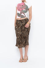 Load image into Gallery viewer, Vintage x Made in Canada x Leopard Print Flowy Midi Skirt (M-XL)