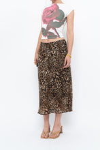 Load image into Gallery viewer, Vintage x Made in Canada x Leopard Print Flowy Midi Skirt (M-XL)