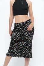 Load image into Gallery viewer, Vintage x Black Polka Dot Midi Skirt (XS-L)