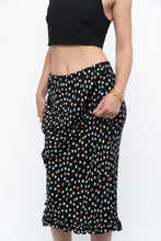 Load image into Gallery viewer, Vintage x Black Polka Dot Midi Skirt (XS-L)