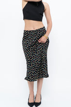 Load image into Gallery viewer, Vintage x Black Polka Dot Midi Skirt (XS-L)
