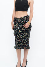 Load image into Gallery viewer, Vintage x Black Polka Dot Midi Skirt (XS-L)