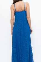 Load image into Gallery viewer, Vintage x Blue Lace Maxi Dress (L)