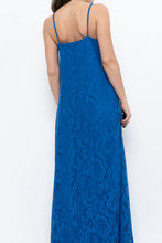 Load image into Gallery viewer, Vintage x Blue Lace Maxi Dress (L)