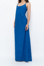 Load image into Gallery viewer, Vintage x Blue Lace Maxi Dress (L)