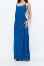 Load image into Gallery viewer, Vintage x Blue Lace Maxi Dress (L)