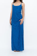 Load image into Gallery viewer, Vintage x Blue Lace Maxi Dress (L)