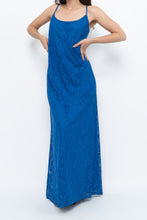 Load image into Gallery viewer, Vintage x Blue Lace Maxi Dress (L)