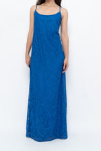 Load image into Gallery viewer, Vintage x Blue Lace Maxi Dress (L)