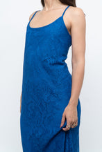 Load image into Gallery viewer, Vintage x Blue Lace Maxi Dress (L)