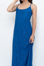 Load image into Gallery viewer, Vintage x Blue Lace Maxi Dress (L)